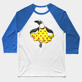 Penguin Polka Dots Dress Baseball T-Shirt